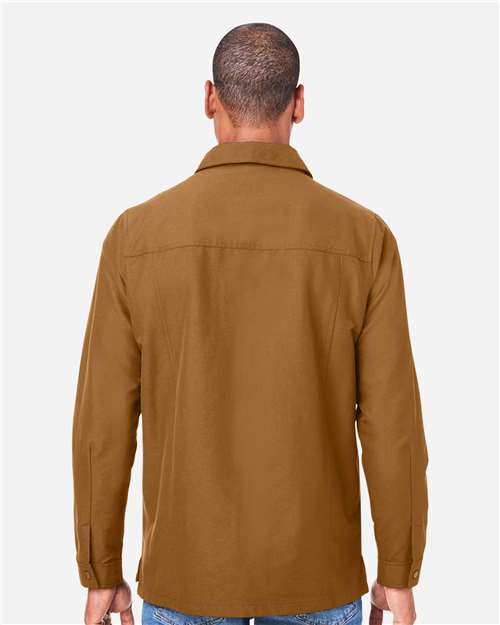 Unisex Flex Twill Overshirt Jacket - Duck Brown