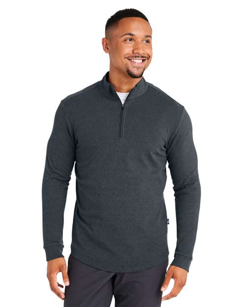 Men's Emery Quarter-Zip Pullover - Black Heather