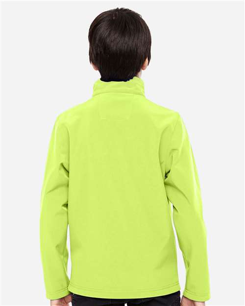 Youth Leader Soft Shell Jacket - Safety Yellow
