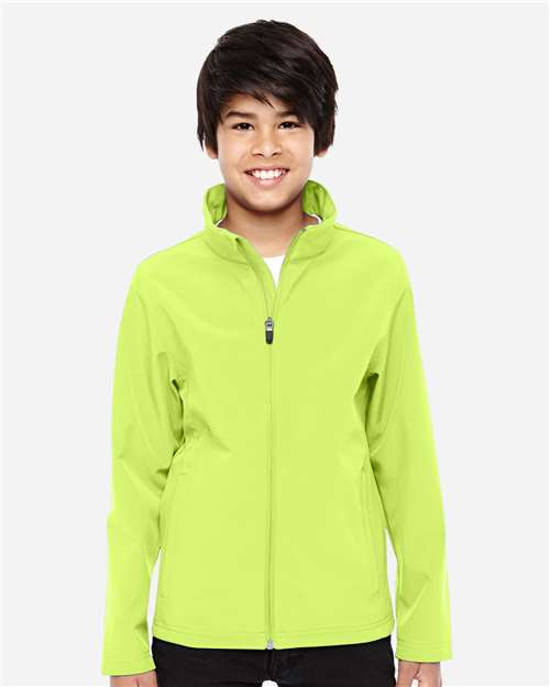 Youth Leader Soft Shell Jacket - Safety Yellow