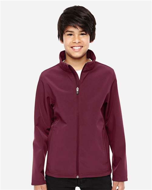 Youth Leader Soft Shell Jacket - Sport Maroon