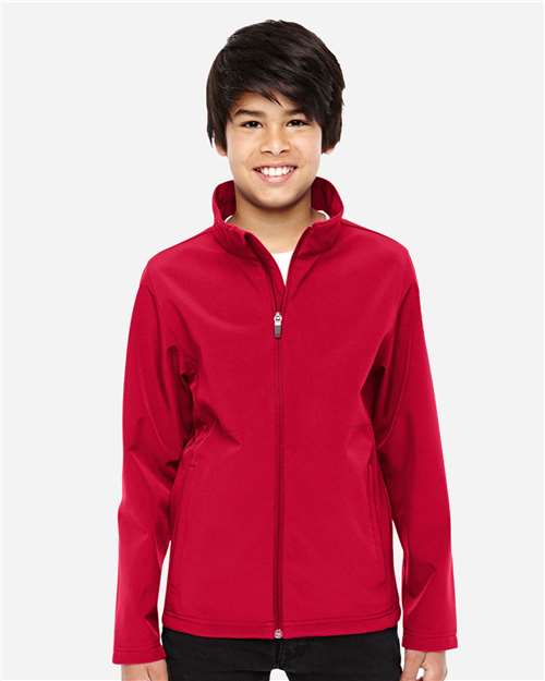 Youth Leader Soft Shell Jacket - Sport Red