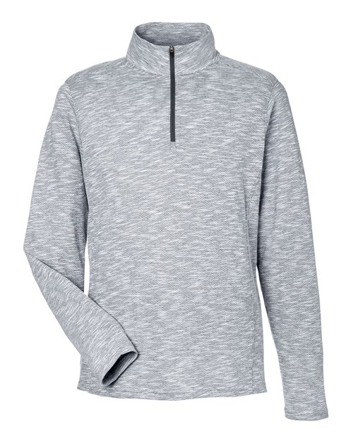 Men's Eclipse Jacquard Quarter-Zip Pullover - Black Heather