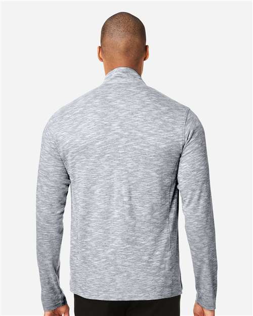 Men's Eclipse Jacquard Quarter-Zip Pullover - Black Heather