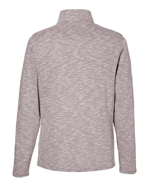Men's Eclipse Jacquard Quarter-Zip Pullover - Burgundy Heather