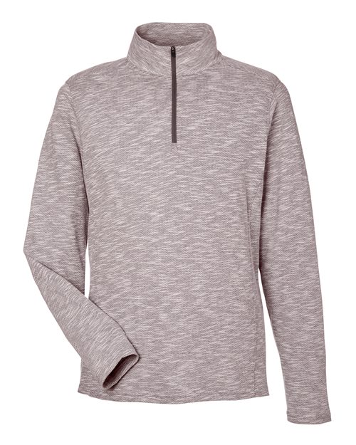 Men's Eclipse Jacquard Quarter-Zip Pullover - Burgundy Heather