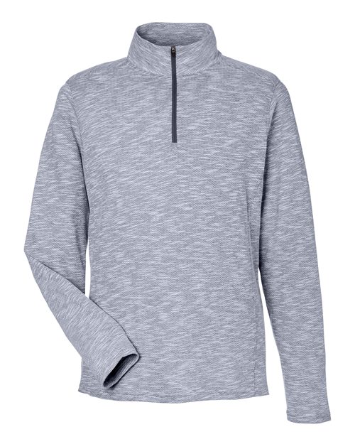 Men's Eclipse Jacquard Quarter-Zip Pullover - Classic Navy Heather