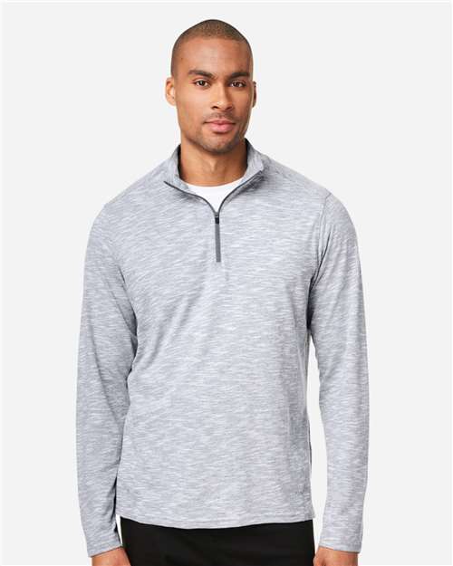 Men's Eclipse Jacquard Quarter-Zip Pullover - Platinum Heather