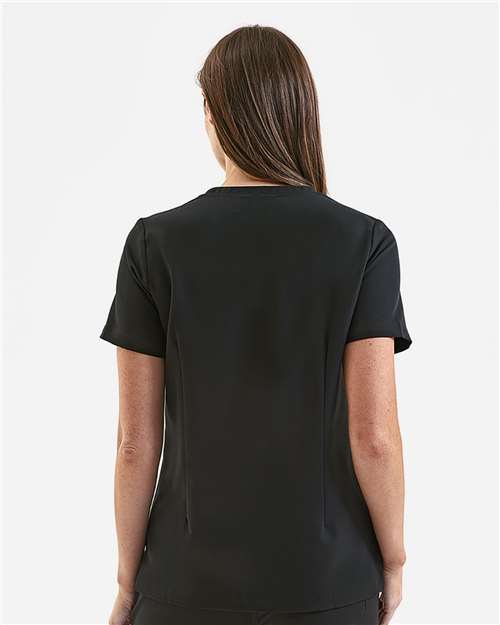 Women's Limitless V-Neck Stretch Scrub Top - Black