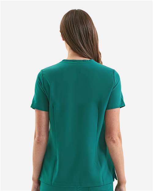 Women's Limitless V-Neck Stretch Scrub Top - Clean Green