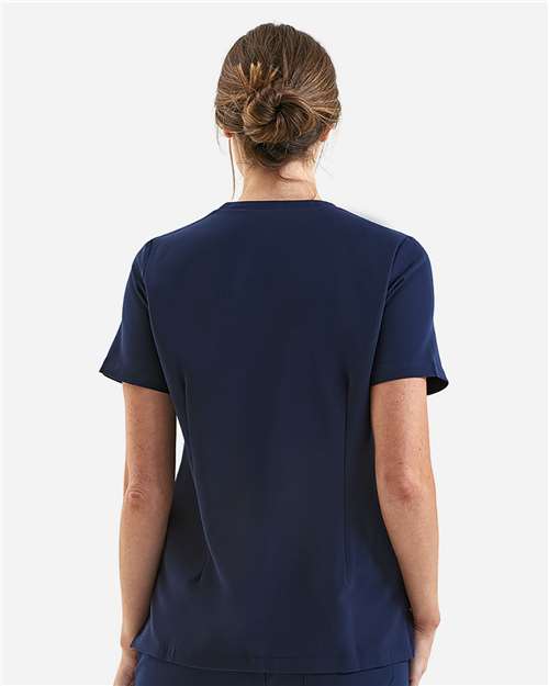 Women's Limitless V-Neck Stretch Scrub Top - Navy