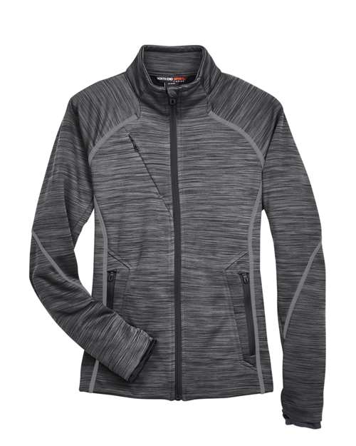 Women's Flux Mélange Bonded Fleece Jacket - Carbon/ Black