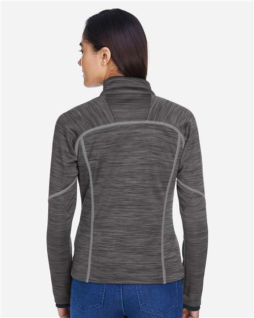 Women's Flux Mélange Bonded Fleece Jacket - Carbon/ Black