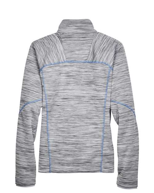 Women's Flux Mélange Bonded Fleece Jacket - Platinum/ Olympic Blue