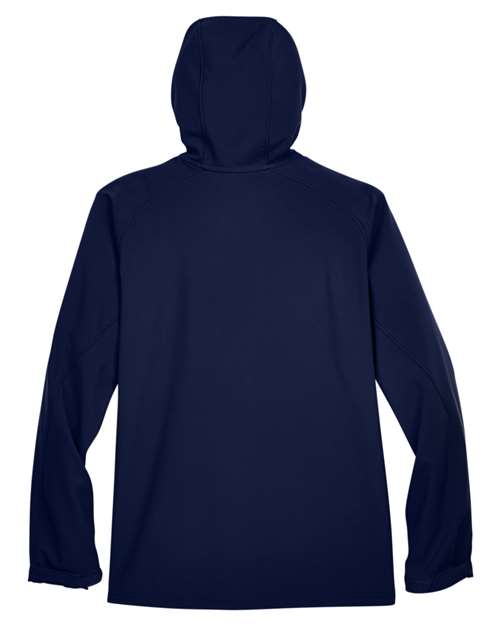 Men's Prospect Two-Layer Fleece Bonded Soft Shell Hooded Jacket - Classic Navy