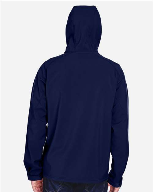Men's Prospect Two-Layer Fleece Bonded Soft Shell Hooded Jacket - Classic Navy