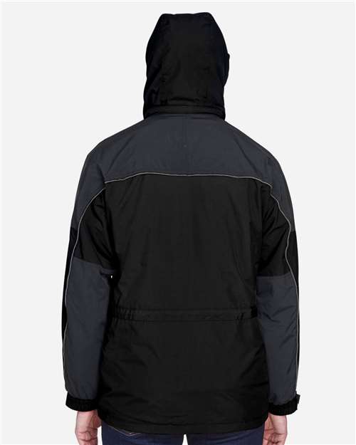 Men's 3-in-1 Two-Tone Parka - Black