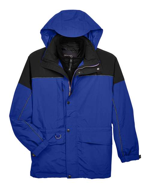 Men's 3-in-1 Two-Tone Parka - Royal Cobalt