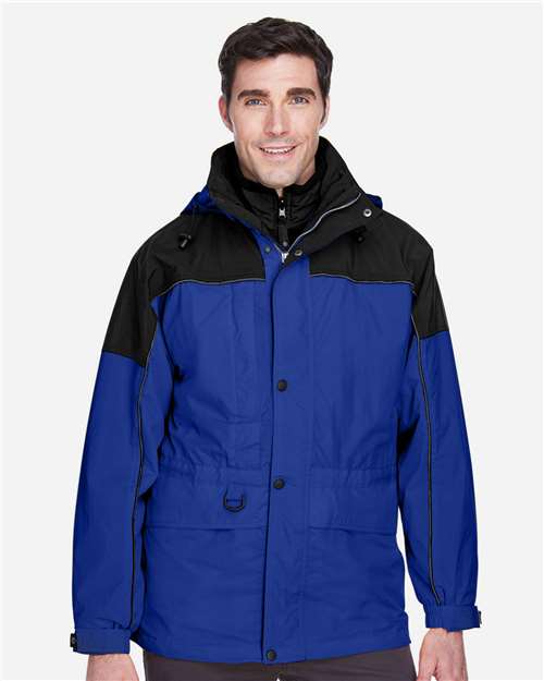 Men's 3-in-1 Two-Tone Parka - Royal Cobalt