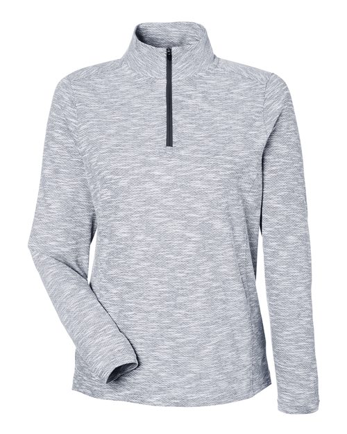 Women's Eclipse Jacquard Quarter-Zip Pullover - Black Heather