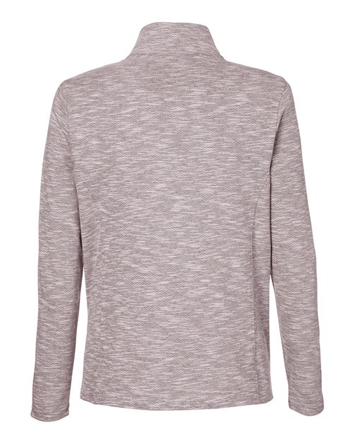 Women's Eclipse Jacquard Quarter-Zip Pullover - Burgundy Heather