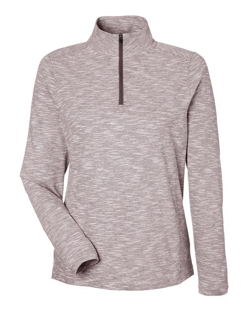 Women's Eclipse Jacquard Quarter-Zip Pullover - Burgundy Heather
