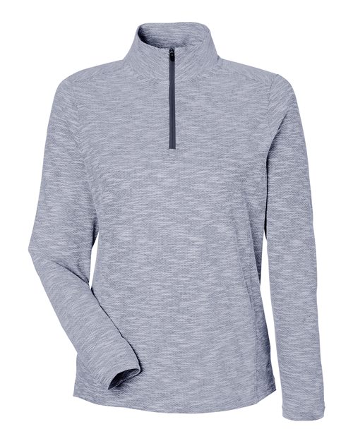 Women's Eclipse Jacquard Quarter-Zip Pullover - Classic Navy Heather