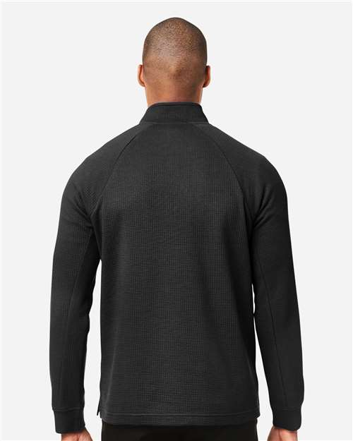 Men's Rhythm Waffle Quarter-Zip Pullover - Black