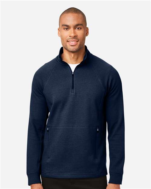 Men's Rhythm Waffle Quarter-Zip Pullover - Classic Navy