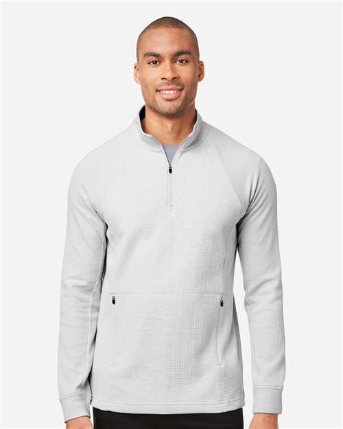 Men's Rhythm Waffle Quarter-Zip Pullover - Platinum
