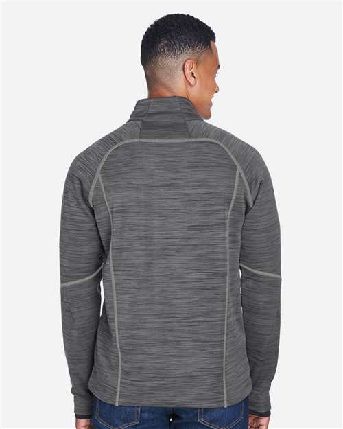 Men's Flux Mélange Bonded Fleece Jacket - Carbon/ Black
