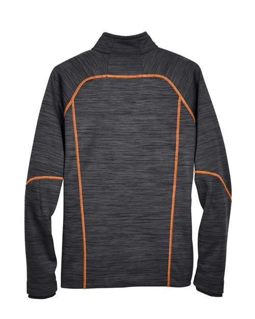 Men's Flux Mélange Bonded Fleece Jacket - Carbon/ Orange Soda