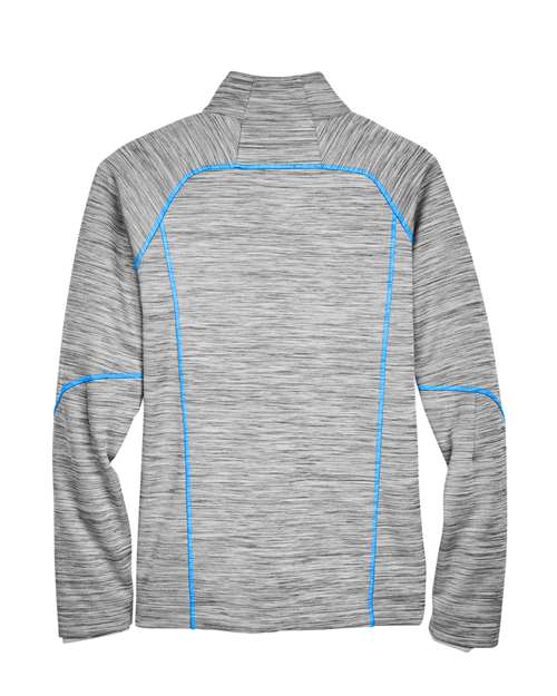 Men's Flux Mélange Bonded Fleece Jacket - Platinum/ Olympic Blue