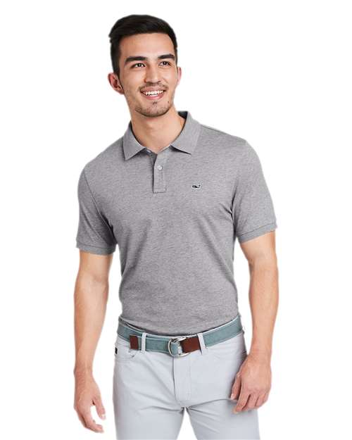 Men's Edgartown Pique Polo - Barracuda