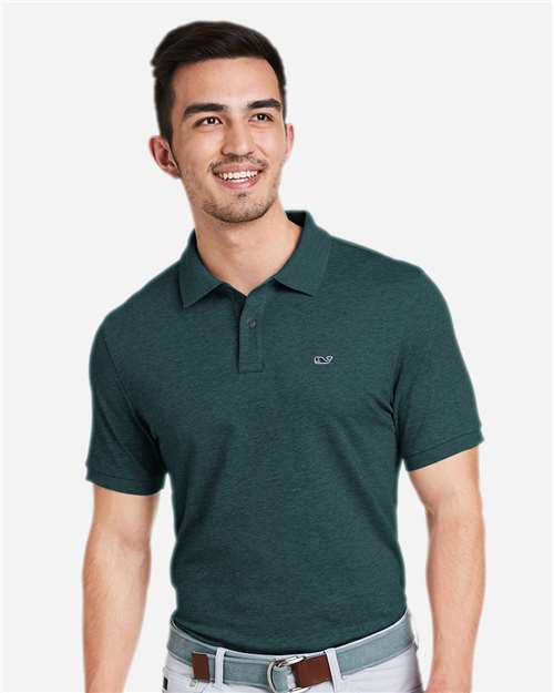 Men's Edgartown Pique Polo - Charleston Green