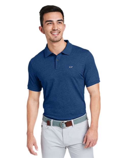 Men's Edgartown Pique Polo - Deep Bay