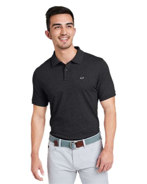 Men's Edgartown Pique Polo - Jet Black