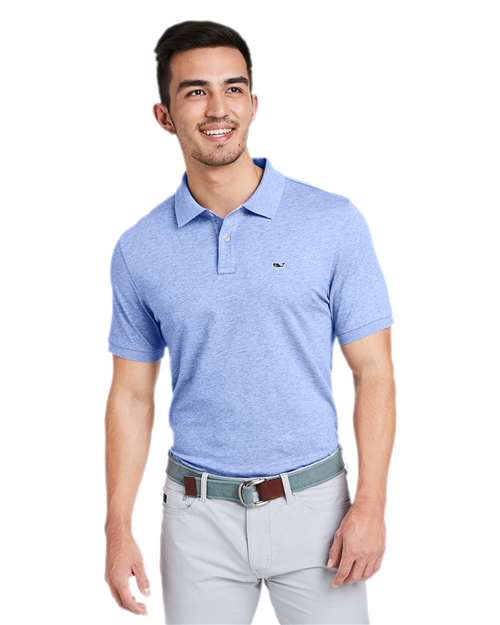 Men's Edgartown Pique Polo - Tide Blue