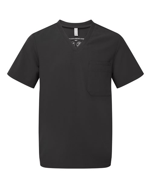 Men's Limitless V-Neck Stretch Scrub Top - Black