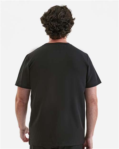 Men's Limitless V-Neck Stretch Scrub Top - Black