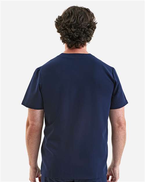 Men's Limitless V-Neck Stretch Scrub Top - Navy