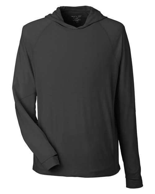 Unisex JAQ Stretch Performance Hooded Long Sleeve T-Shirt - Black