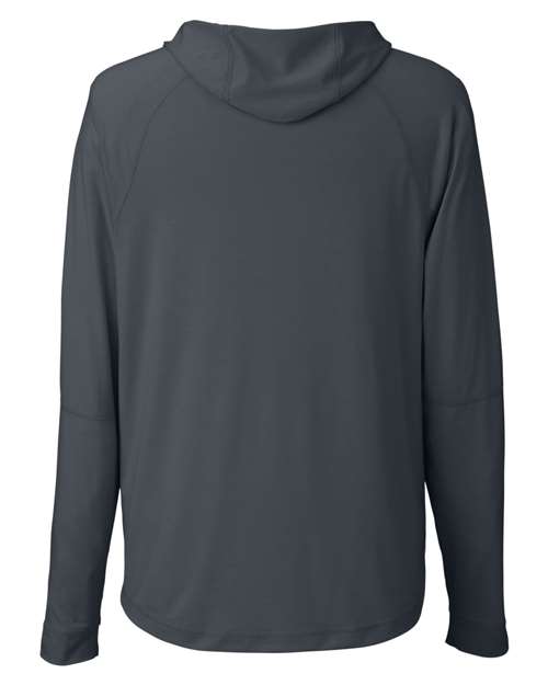 Unisex JAQ Stretch Performance Hooded Long Sleeve T-Shirt - Carbon