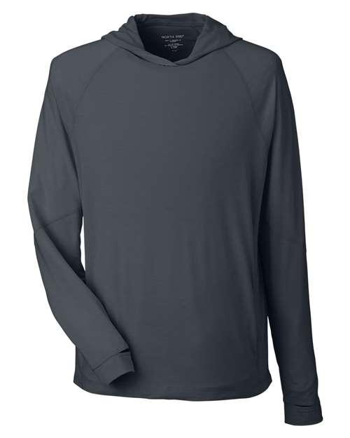 Unisex JAQ Stretch Performance Hooded Long Sleeve T-Shirt - Carbon