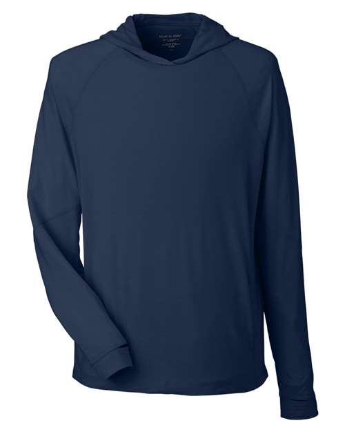 Unisex JAQ Stretch Performance Hooded Long Sleeve T-Shirt - Classic Navy