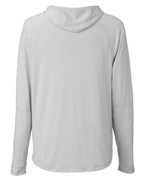 Unisex JAQ Stretch Performance Hooded Long Sleeve T-Shirt - Platinum