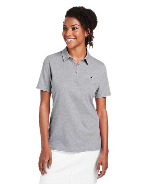 Women's Edgartown Pique Polo - Barracuda