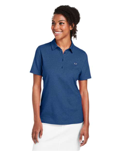 Women's Edgartown Pique Polo - Deep Bay