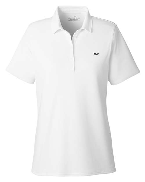 Women's Edgartown Pique Polo - White Cap