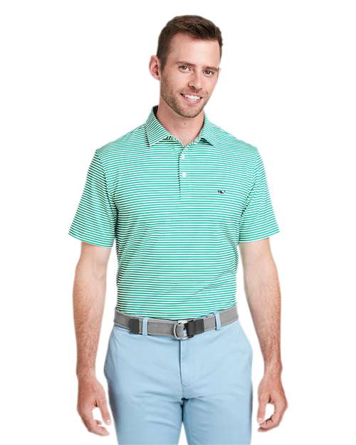Men's Heathered Winstead Sankaty Polo - Antigua Green
